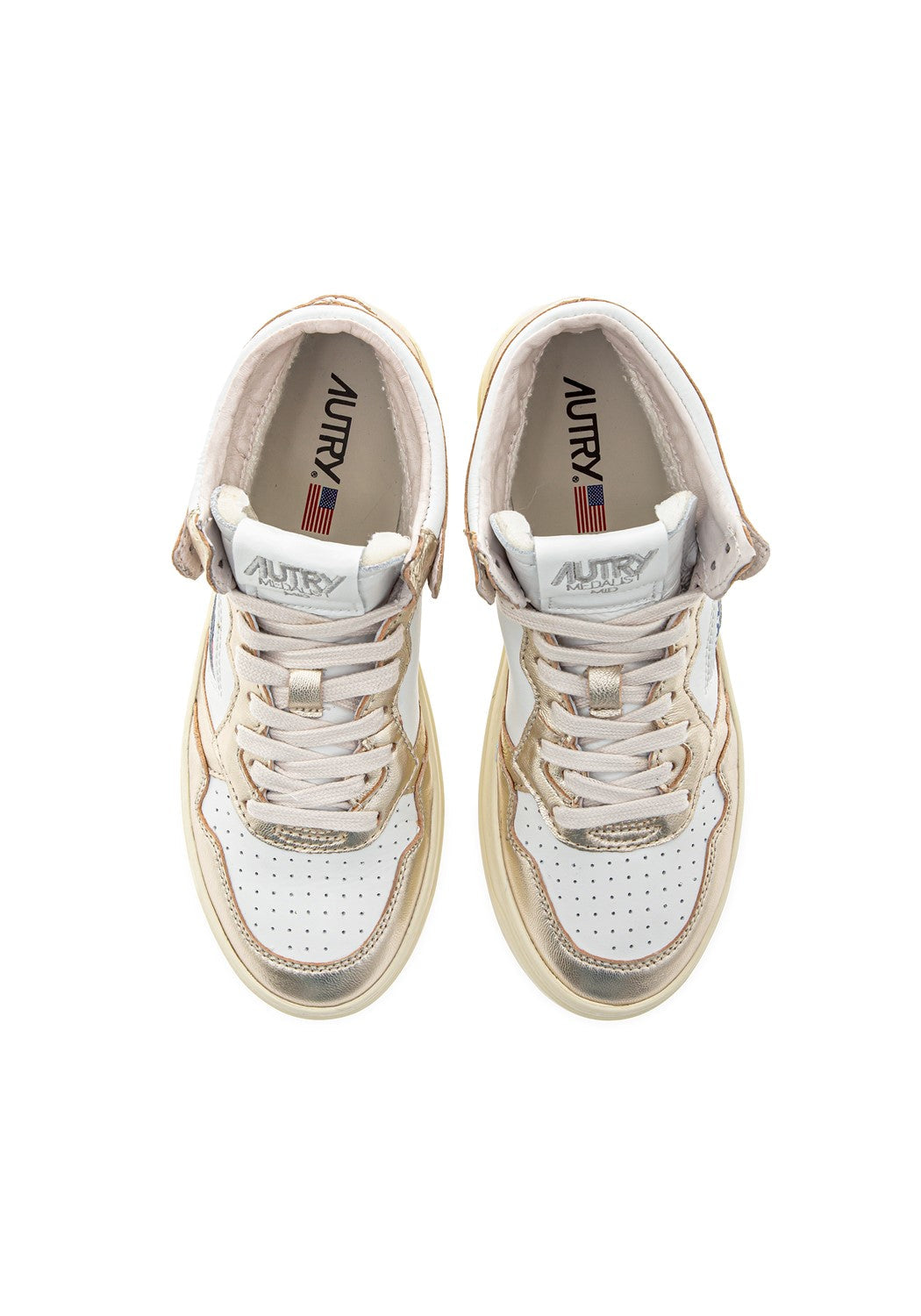 AUTRY 01 MID WOM LEAT/LEAT platinum | Bildmaterial bereitgestellt von SHOES.PLEASE.