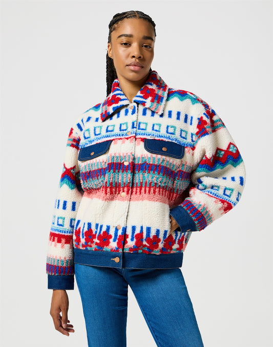 SHERPA_TRUCKER FUN_FLORAL gold dust