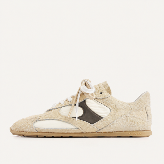 Riley Morgan (L) beige hairy suede