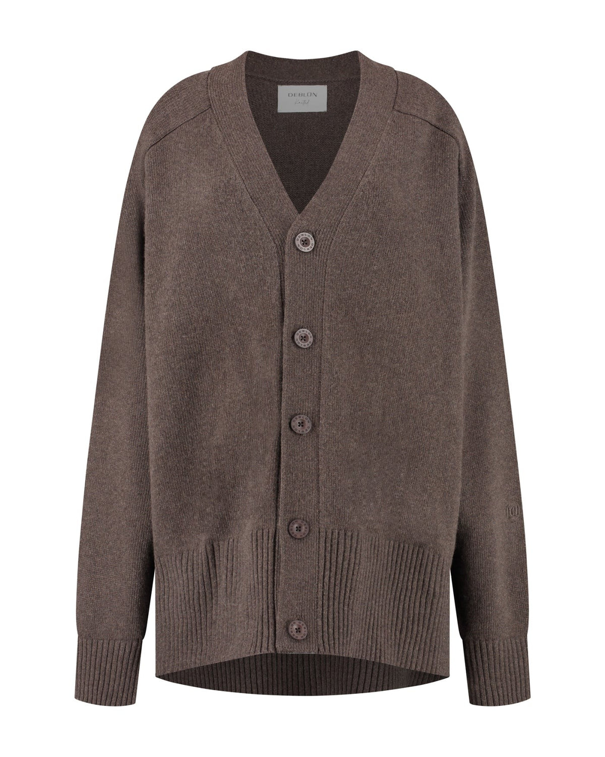 Florence Boyfriend Cardigan cacao melange | Bildmaterial bereitgestellt von SHOES.PLEASE.