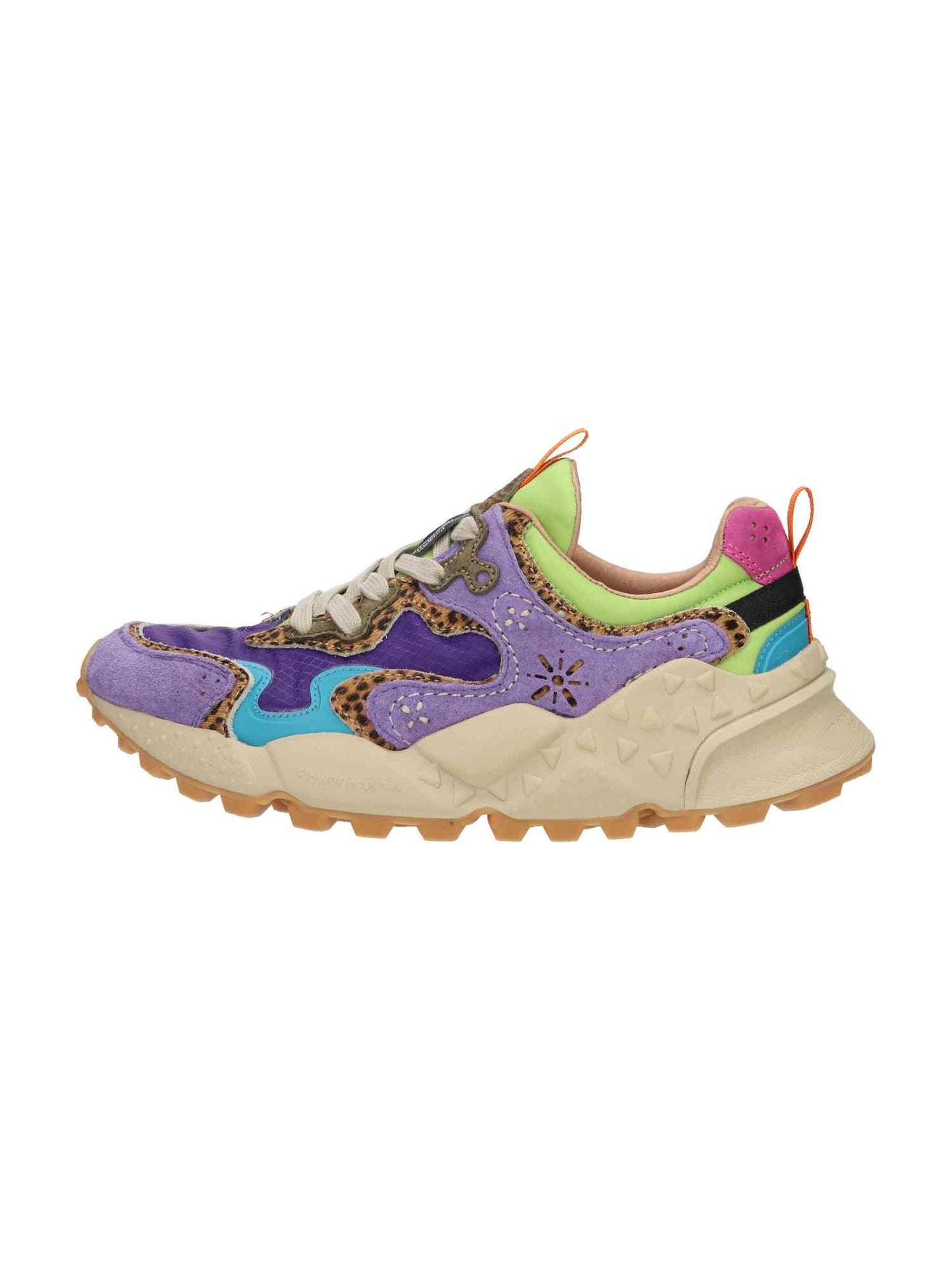 Rulis Woman Suede/Nylon Squared violet brown dark green | Bildmaterial bereitgestellt von SHOES.PLEASE.
