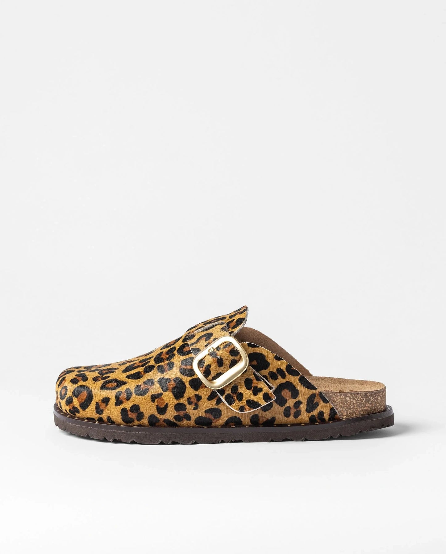 BOLUS-599 Zueco plano Leoprado natural | Bildmaterial bereitgestellt von SHOES.PLEASE.