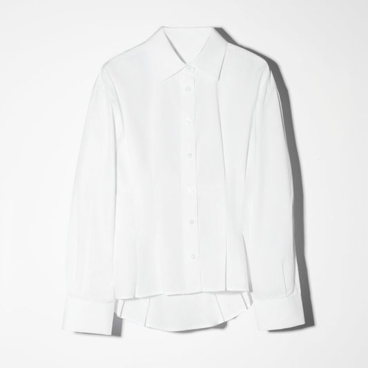Blouse Dames Katoen Wit Taille Brogan white