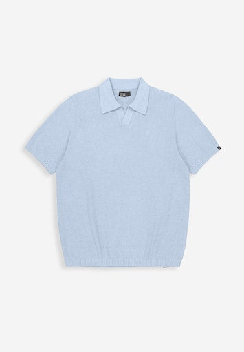 Boucle Knit Polo shark blue | Bildmaterial bereitgestellt von SHOES.PLEASE.