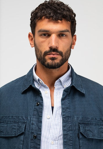 Dan Ripstop Overshirt alaska blue | Bildmaterial bereitgestellt von SHOES.PLEASE.