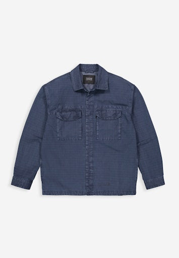 Dan Ripstop Overshirt alaska blue