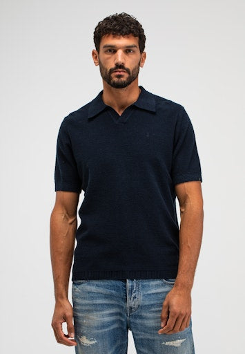 Boucle Knit Polo alaska blue | Bildmaterial bereitgestellt von SHOES.PLEASE.