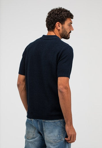 Boucle Knit Polo alaska blue | Bildmaterial bereitgestellt von SHOES.PLEASE.