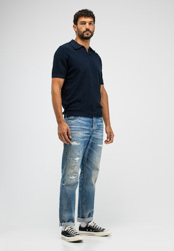 Boucle Knit Polo alaska blue | Bildmaterial bereitgestellt von SHOES.PLEASE.