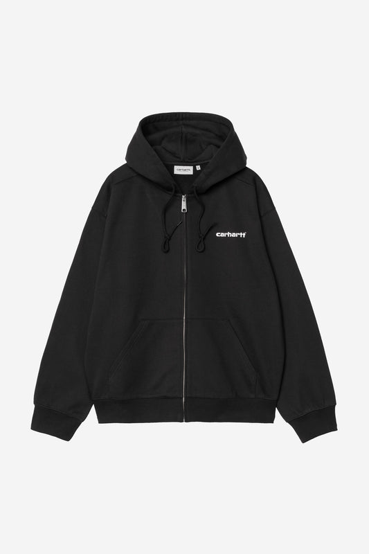 Hooded Archive Lines Jacket black