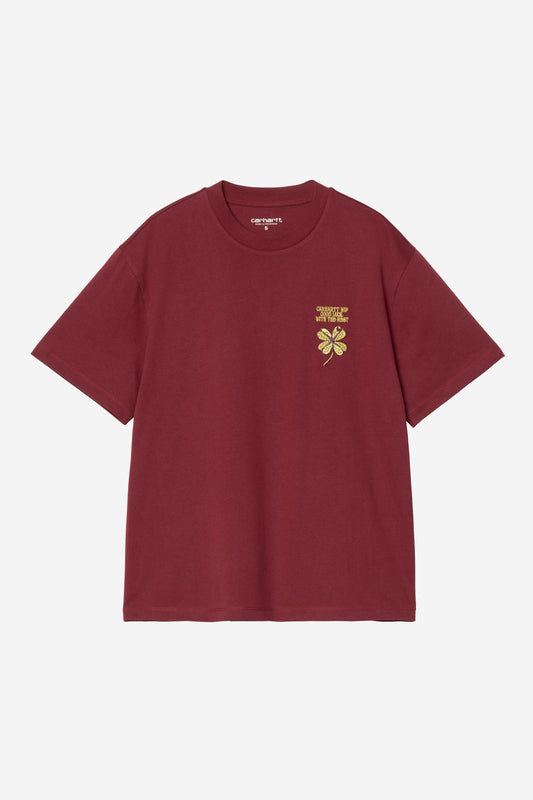 W S/S Clover T-Shirt marsala