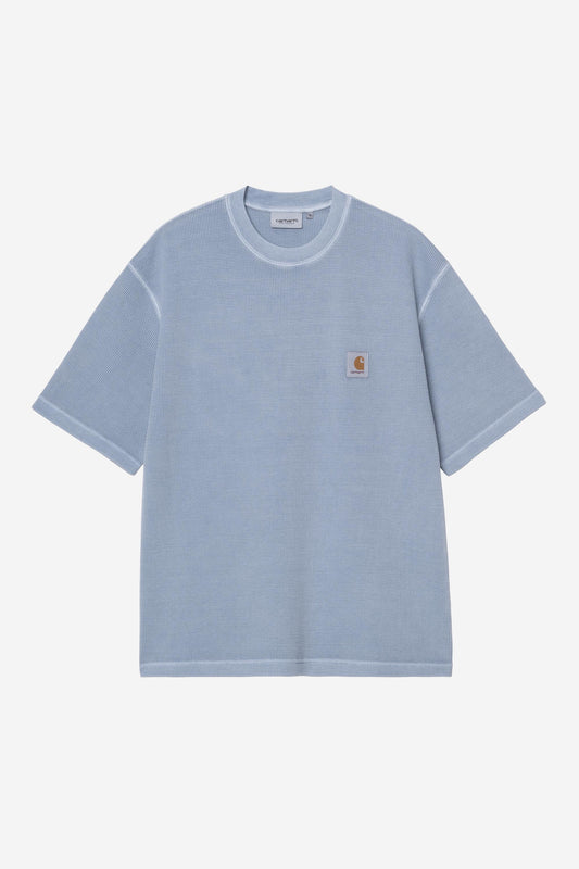 S/S Nelson Waffle T-Shirt gentle blue