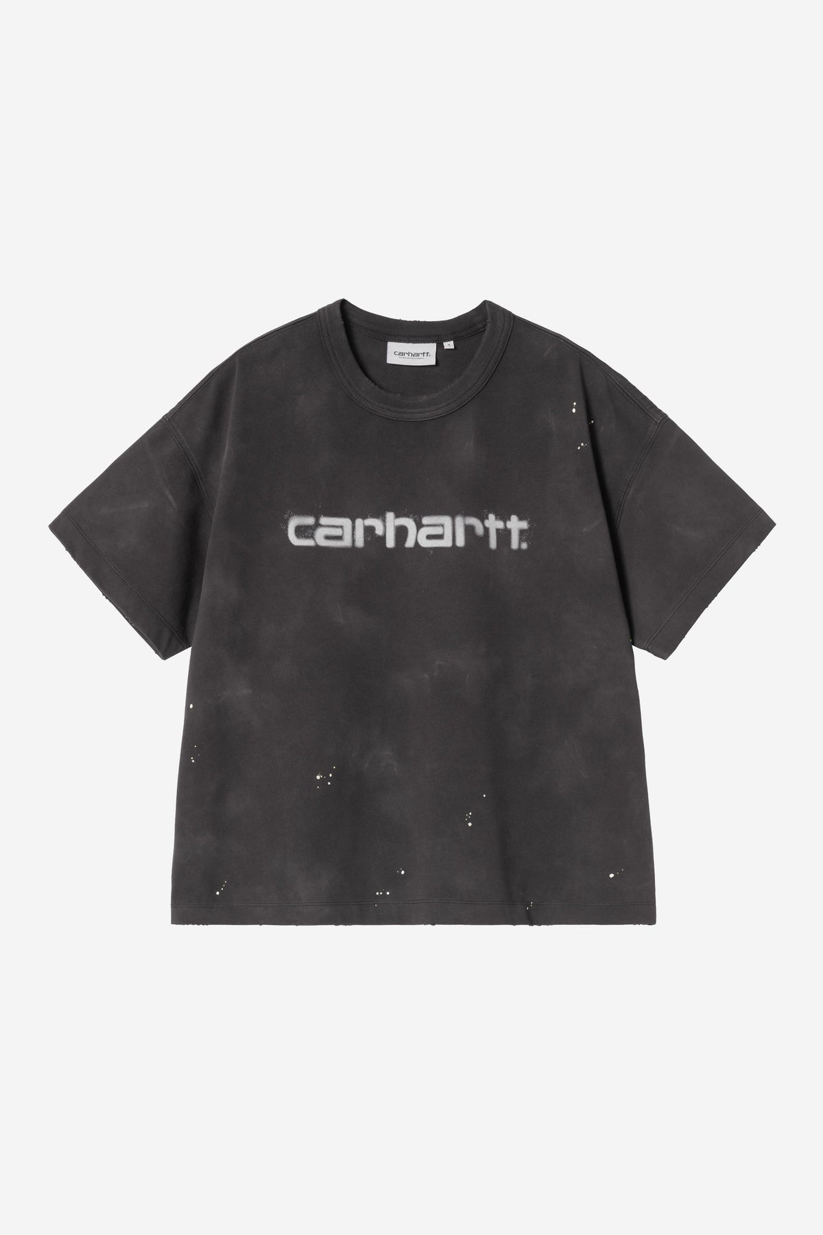 W' S/S Painter T-Shirt black /destroy wash, splatter | Bildmaterial bereitgestellt von SHOES.PLEASE.