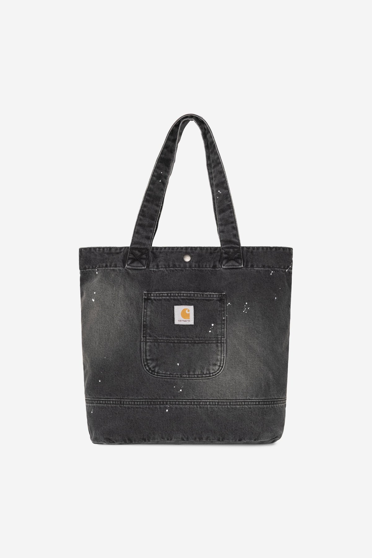 Denim Tote black /destroy wash, splatter | Bildmaterial bereitgestellt von SHOES.PLEASE.