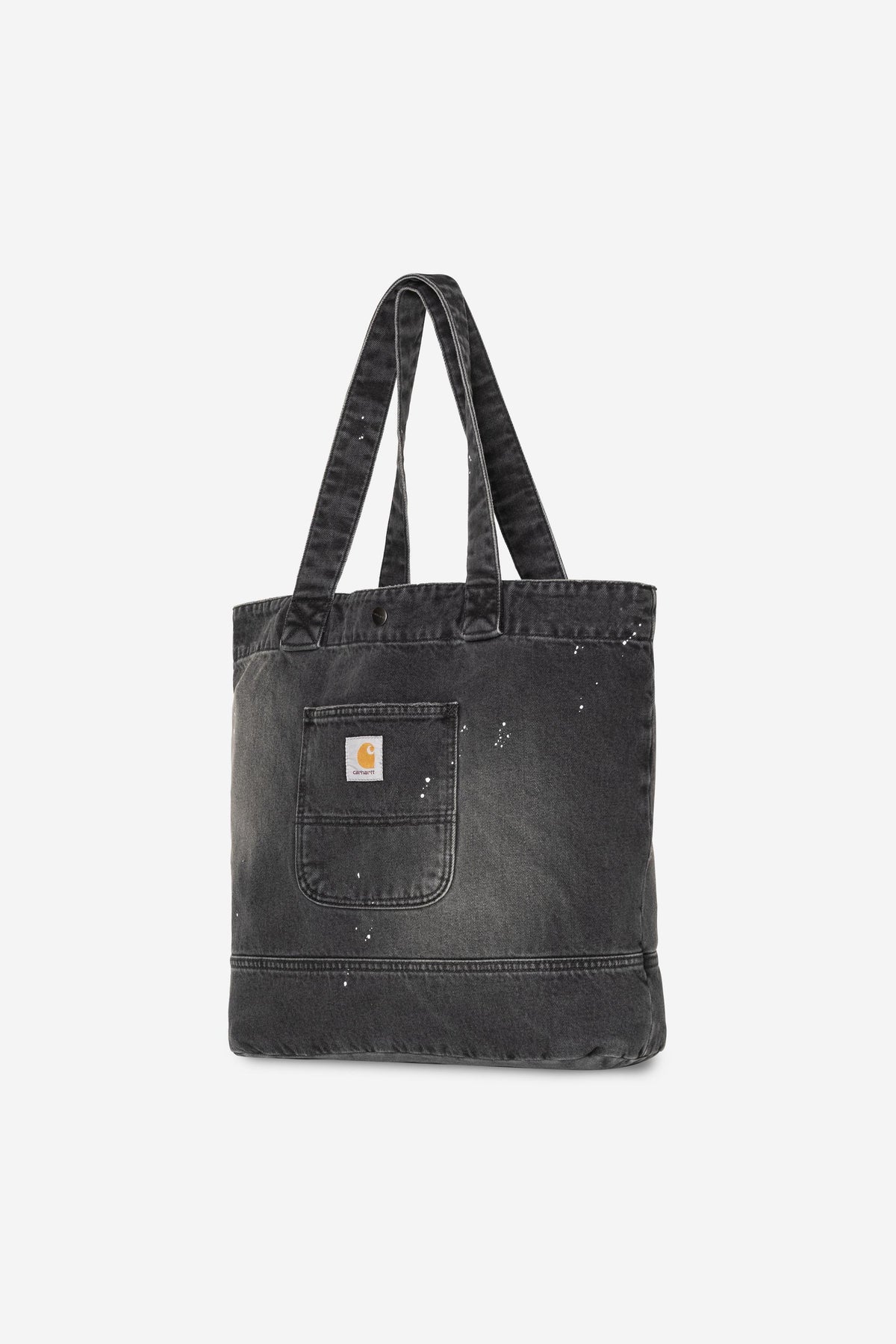 Denim Tote black /destroy wash, splatter | Bildmaterial bereitgestellt von SHOES.PLEASE.