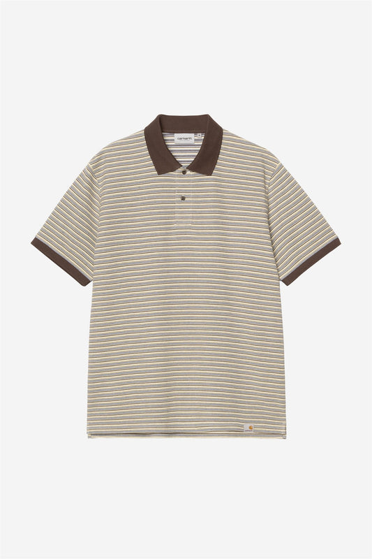 S/S Dion Polo dion stripe, wax