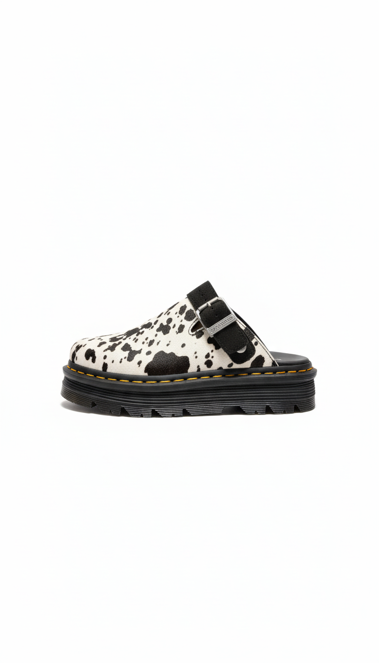 Zebzag Mule Print Hair On cream+black dalmatian | Bildmaterial bereitgestellt von SHOES.PLEASE.