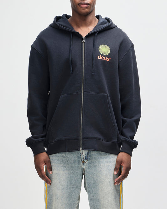 Strata Zip Hoodie black