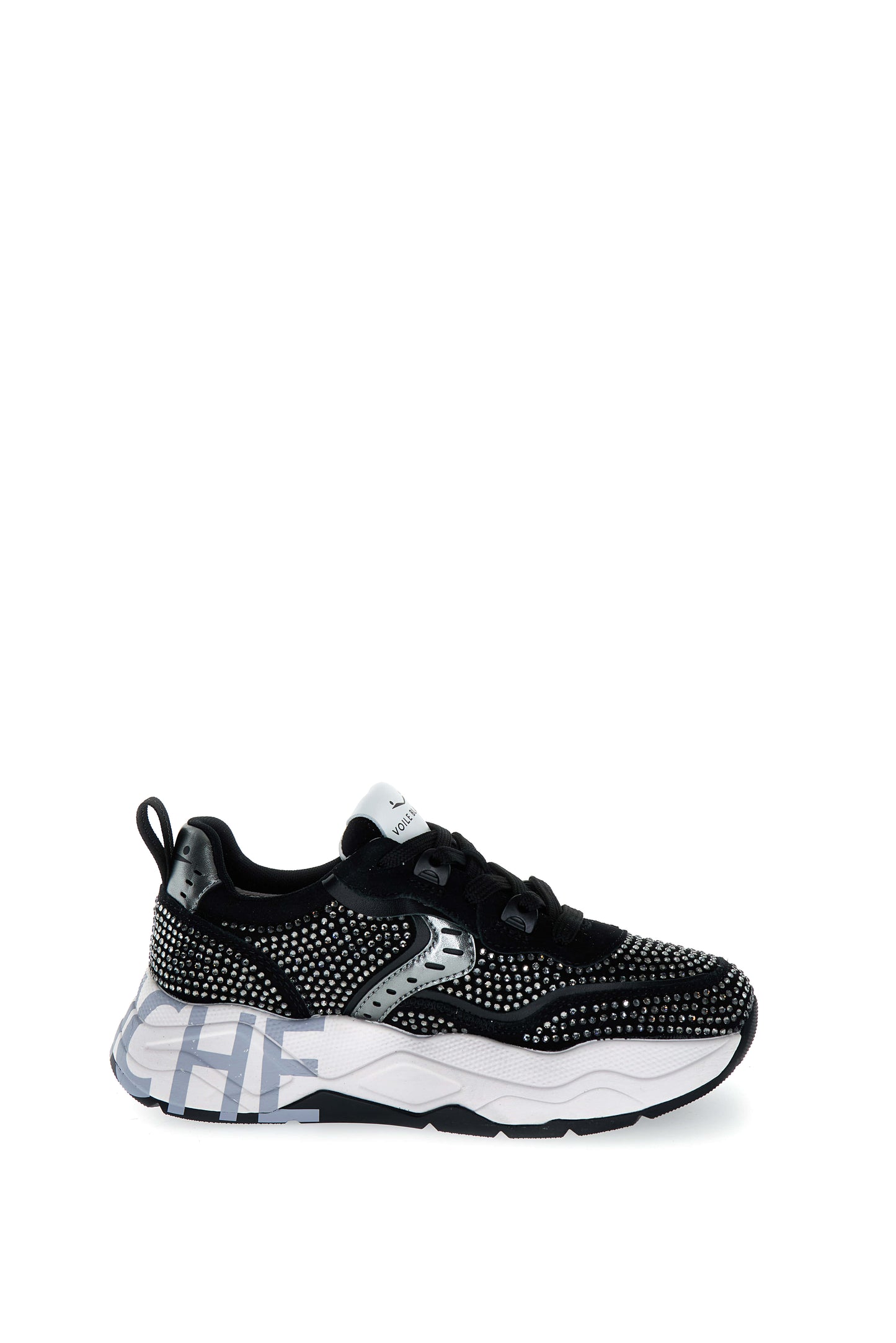 Club105. Suede/Strass black+strass | Bildmaterial bereitgestellt von SHOES.PLEASE.
