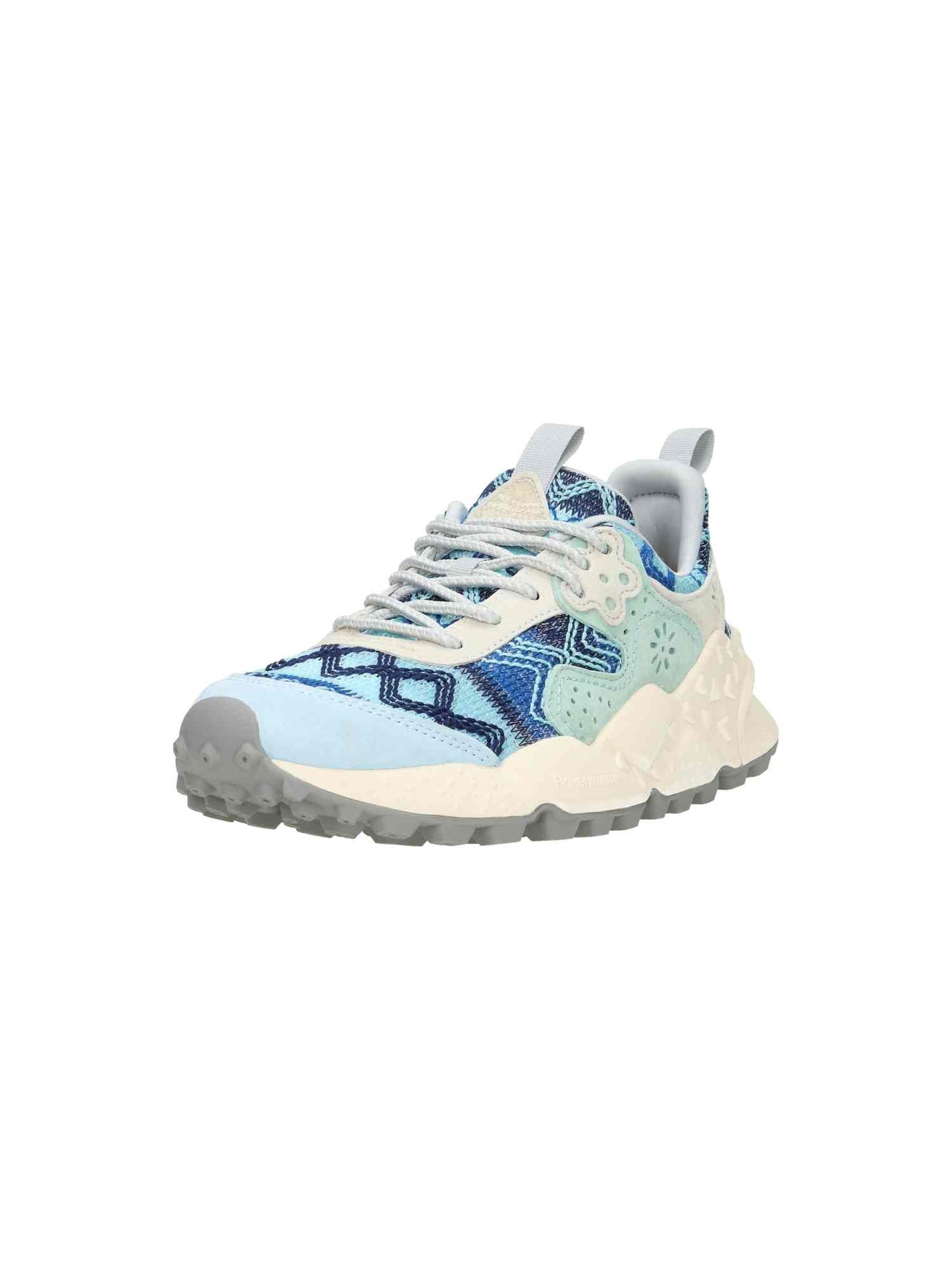 Kotetsu Woman Suede/Knitted Multi Fabric grey/light blue/cream | Bildmaterial bereitgestellt von SHOES.PLEASE.