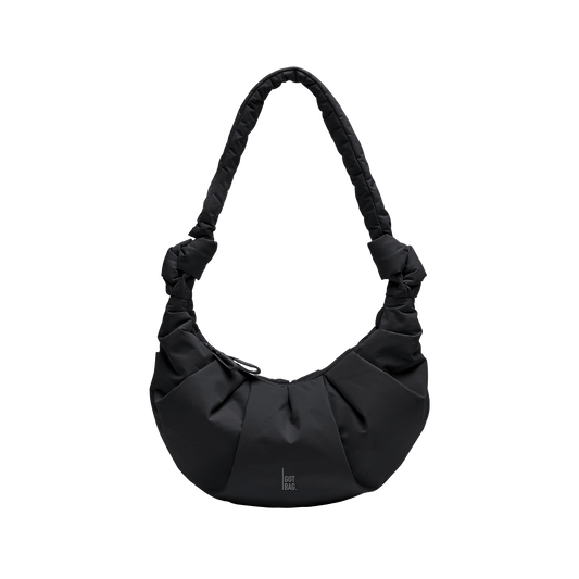 PLEAT MOON BAG SMALL black