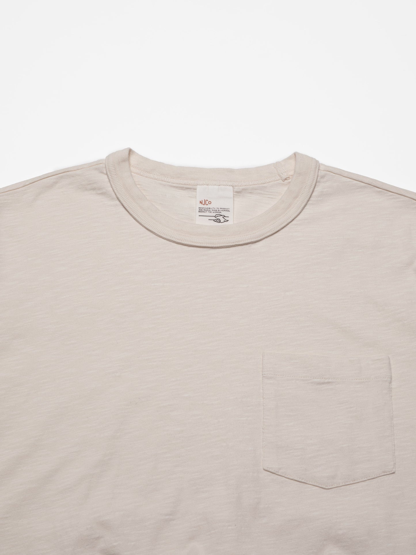Roy Heavy Slub T-Shirt ecru | Bildmaterial bereitgestellt von SHOES.PLEASE.