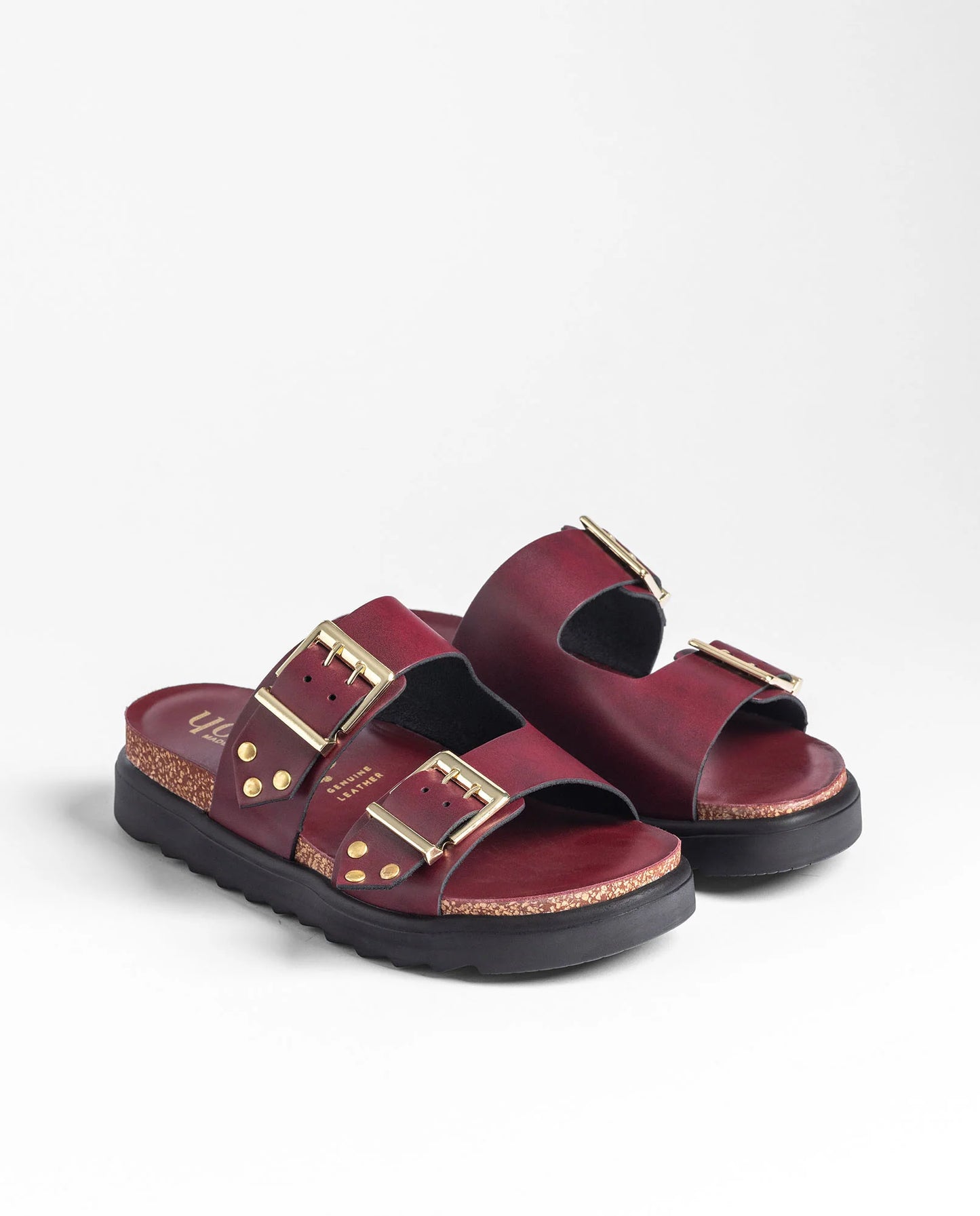 TUNEZ-262 Sandalia plana ALASKA burdeos | Bildmaterial bereitgestellt von SHOES.PLEASE.